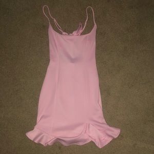 lucy in the sky pink ruffle dress